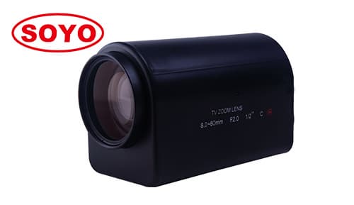 China 2 Megapixel motorized zoom lenses 8_80mm 1_2_